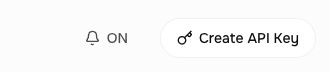 ปุ่ม Create API Key ของ Fish Audio