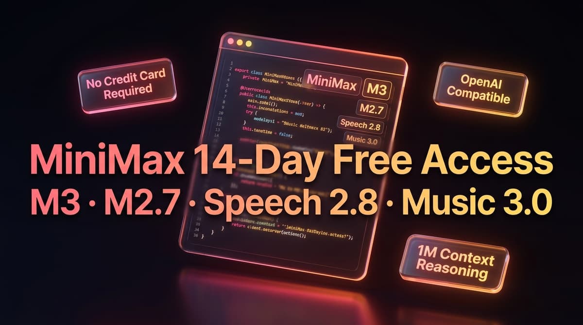 MiniMax Week 14-Day Free Access Guide Cover