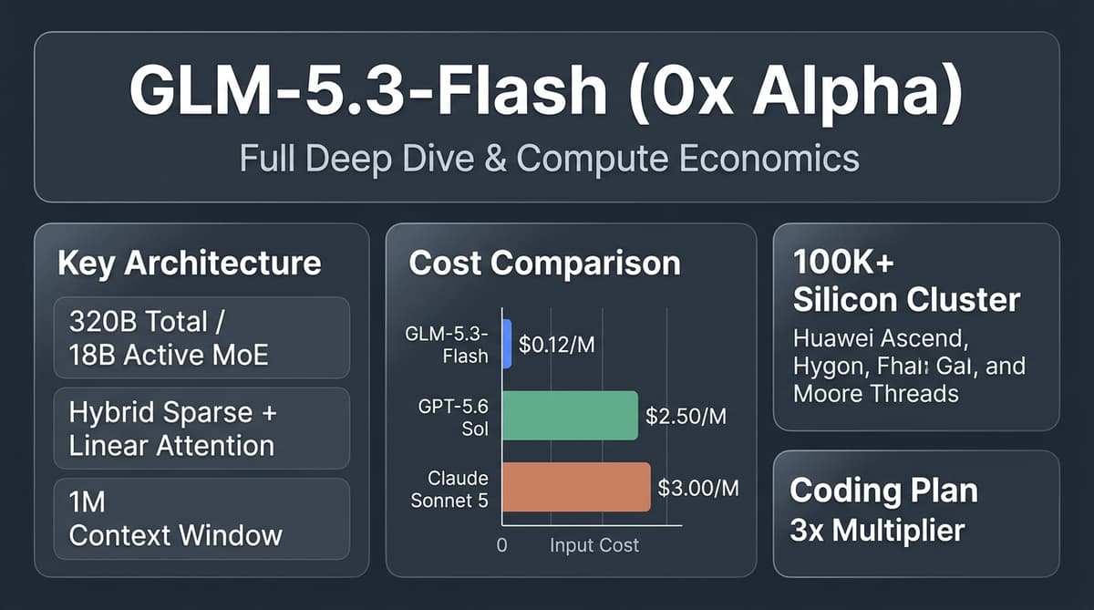 Zhipu GLM-5.3-Flash (Ox Alpha) Infographic Cover