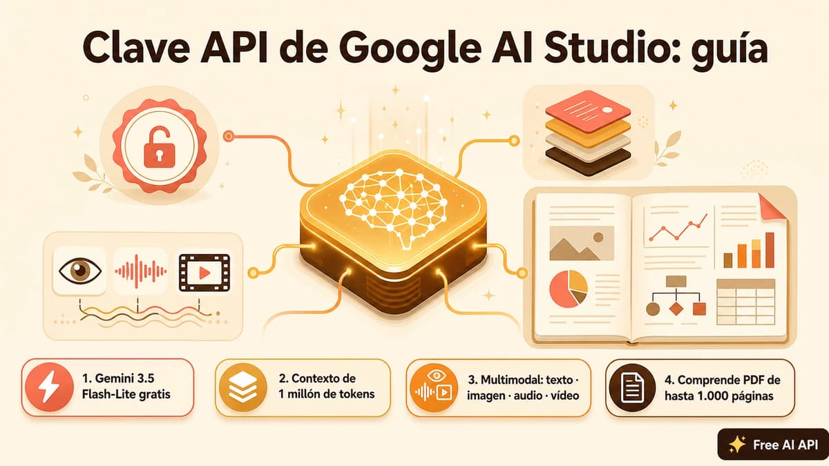 Guía de la clave API de Google AI Studio — Free AI API