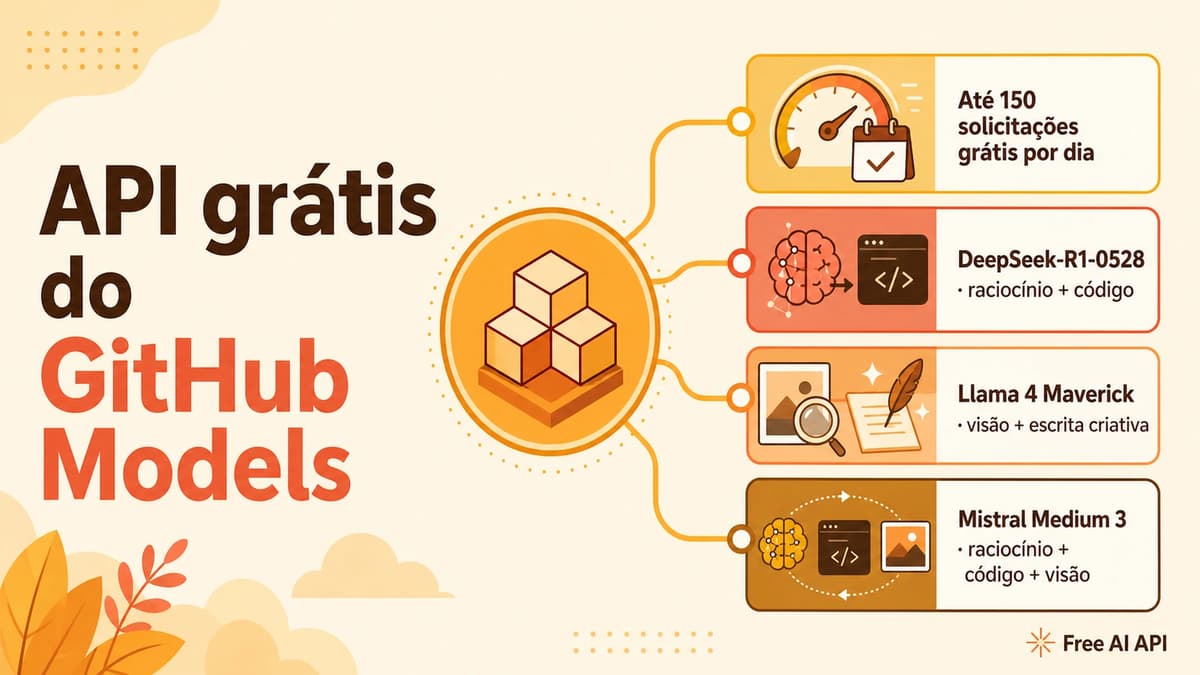 Guia da chave de API do GitHub Models — Free AI API