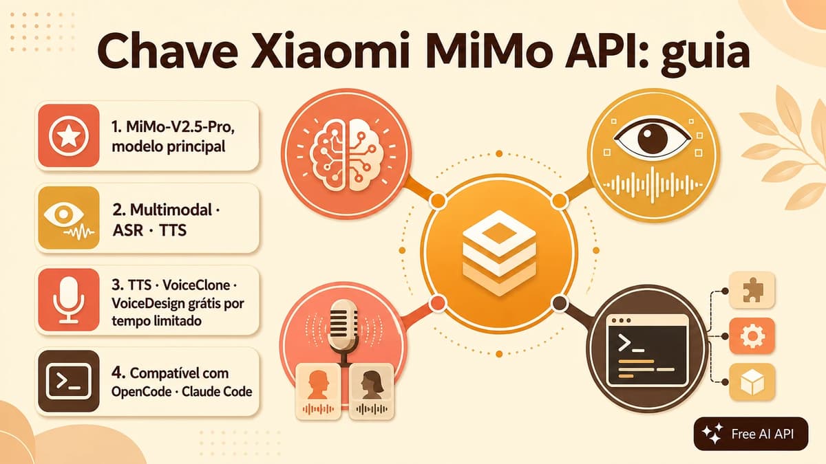 Guia da chave de API do Xiaomi MiMo — Free AI API