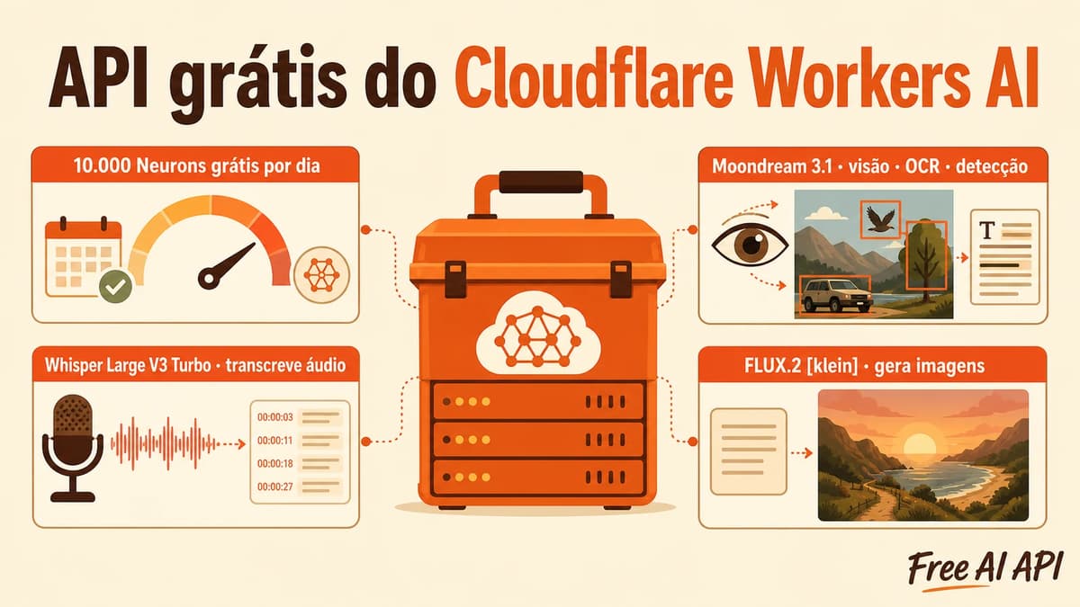 Guia da chave de API do Cloudflare Workers AI — Free AI API