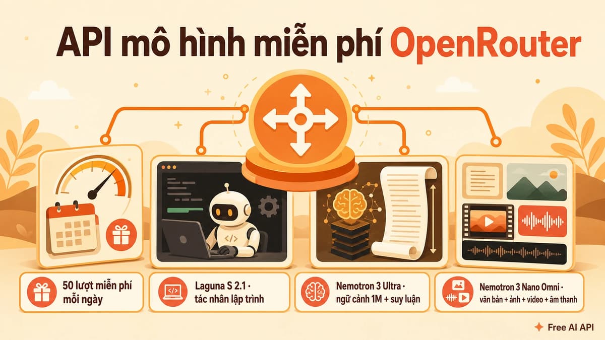 Hướng dẫn API Key OpenRouter — Free AI API