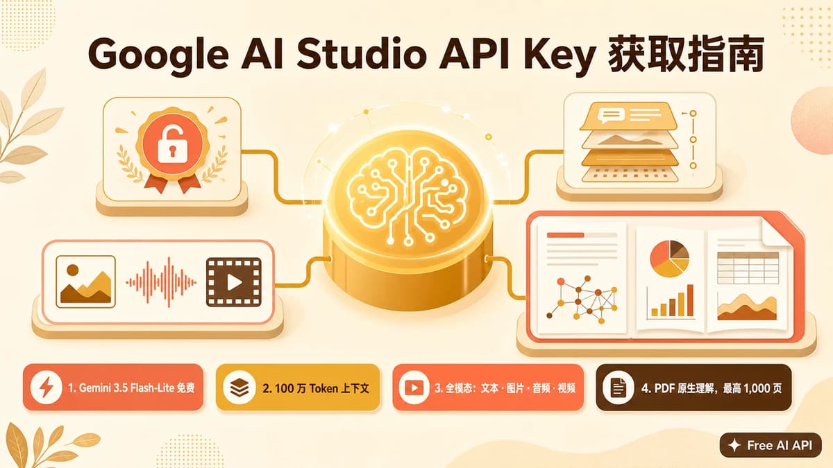 Google AI Studio API Key 获取教程 — Free AI API