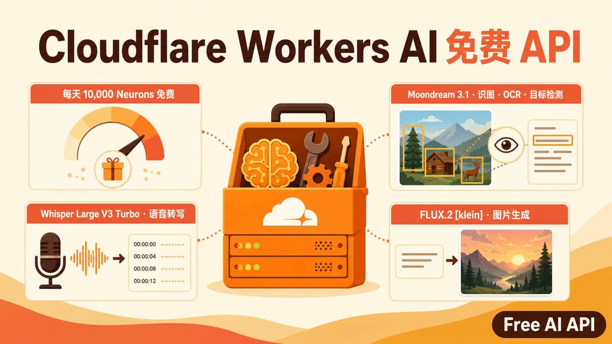 Cloudflare Workers AI API Key 获取教程 — Free AI API