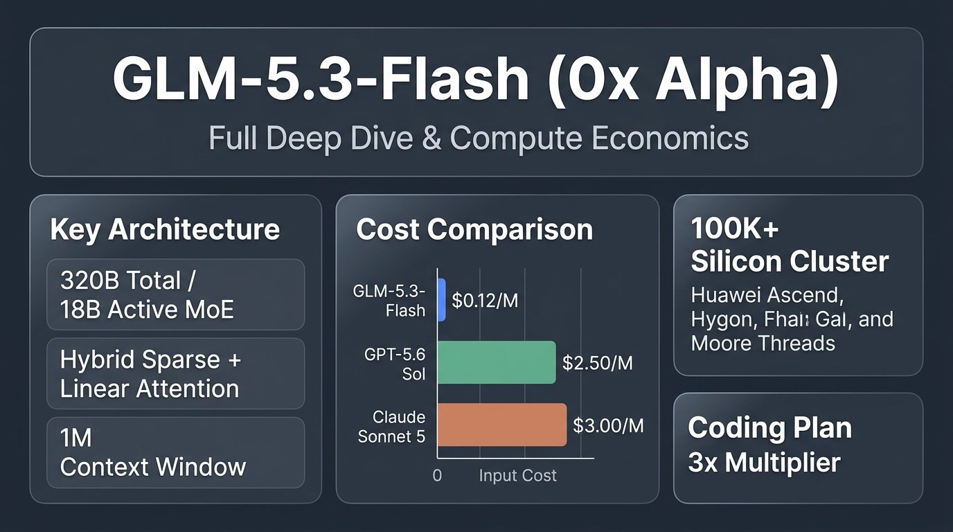 Zhipu GLM-5.3-Flash (Ox Alpha) Infographic Cover