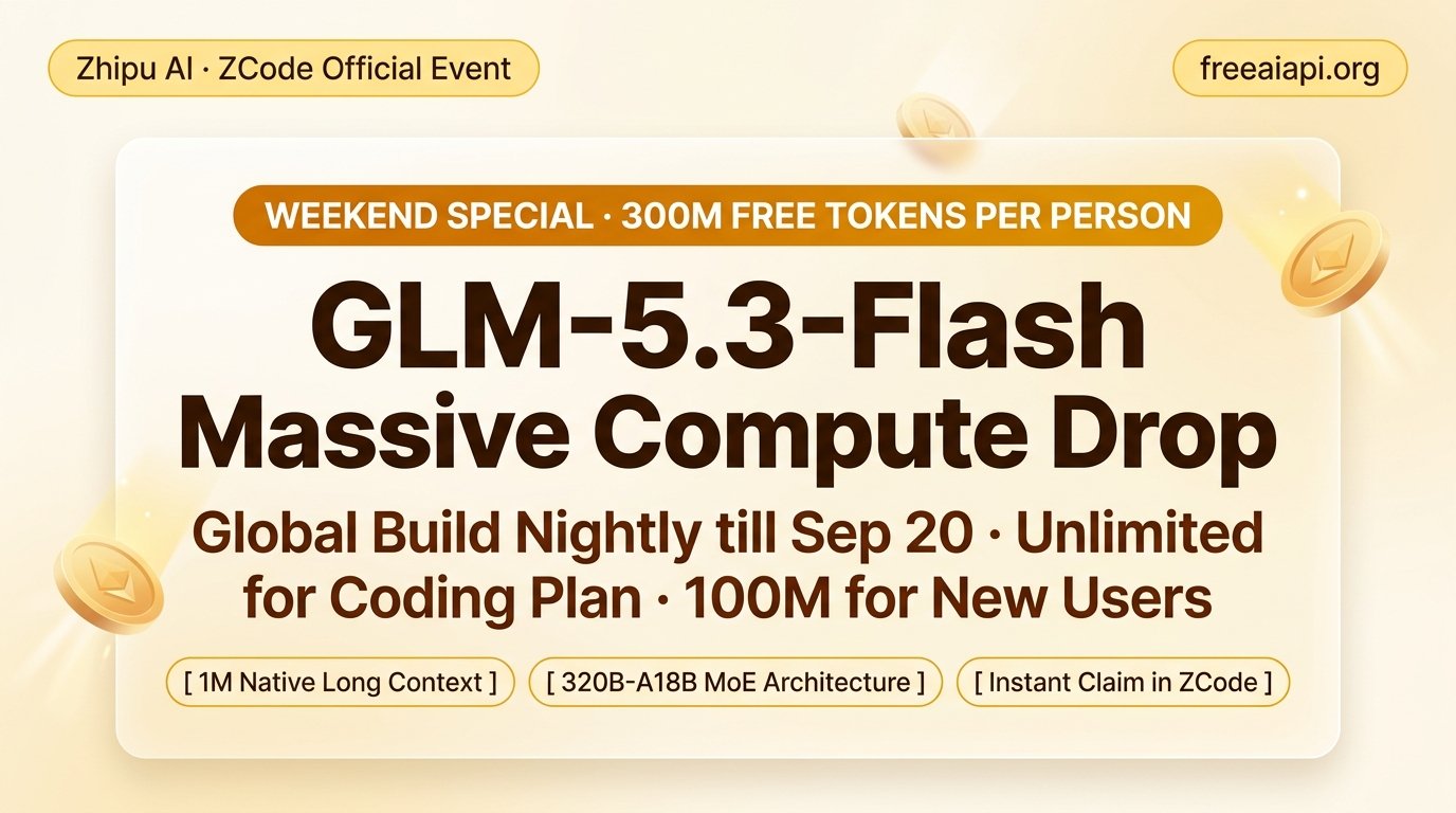 Zhipu ZCode Compute Flood: 300M Weekend Tokens Free & Global Build Rules Explained