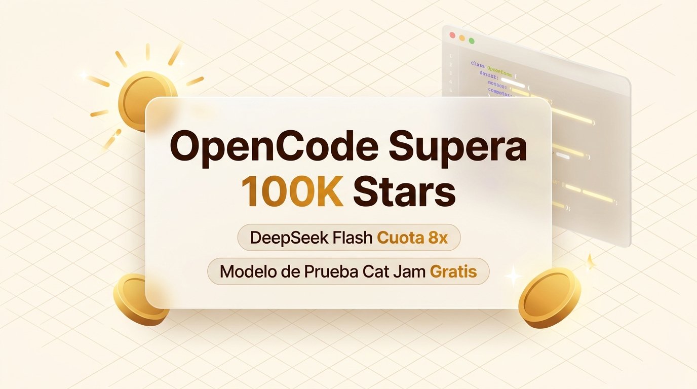 OpenCode 100K Stars Portada de Guerra de Precios DeepSeek
