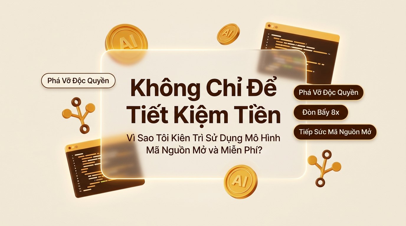 Không Chỉ Để Tiết Kiệm Tiền: Vì Sao Tôi Kiên Trì Sử Dụng Mô Hình Mã Nguồn Mở và Miễn Phí