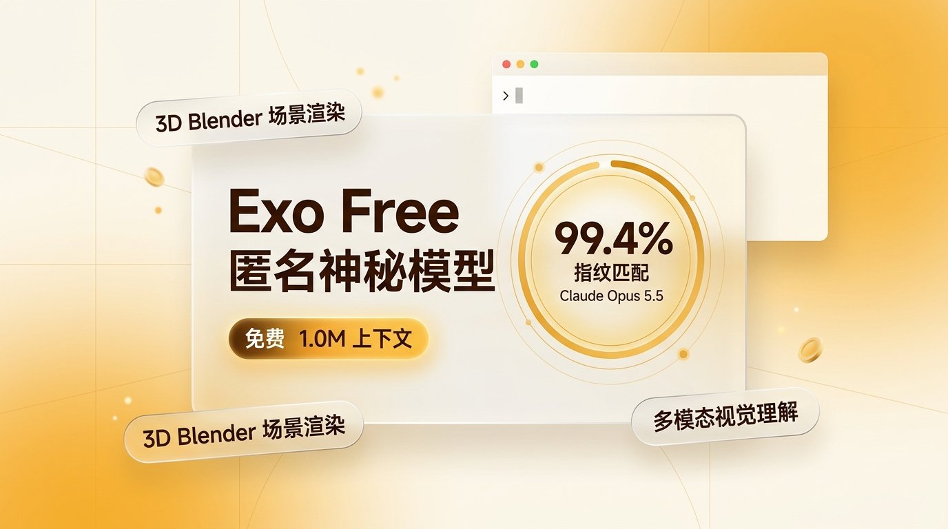OpenCode 惊现神秘免费模型 Exo Free：指纹探测与深度实测
