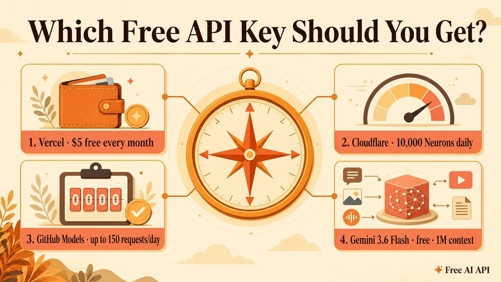 Free API Key Guides by Provider — Free AI API
