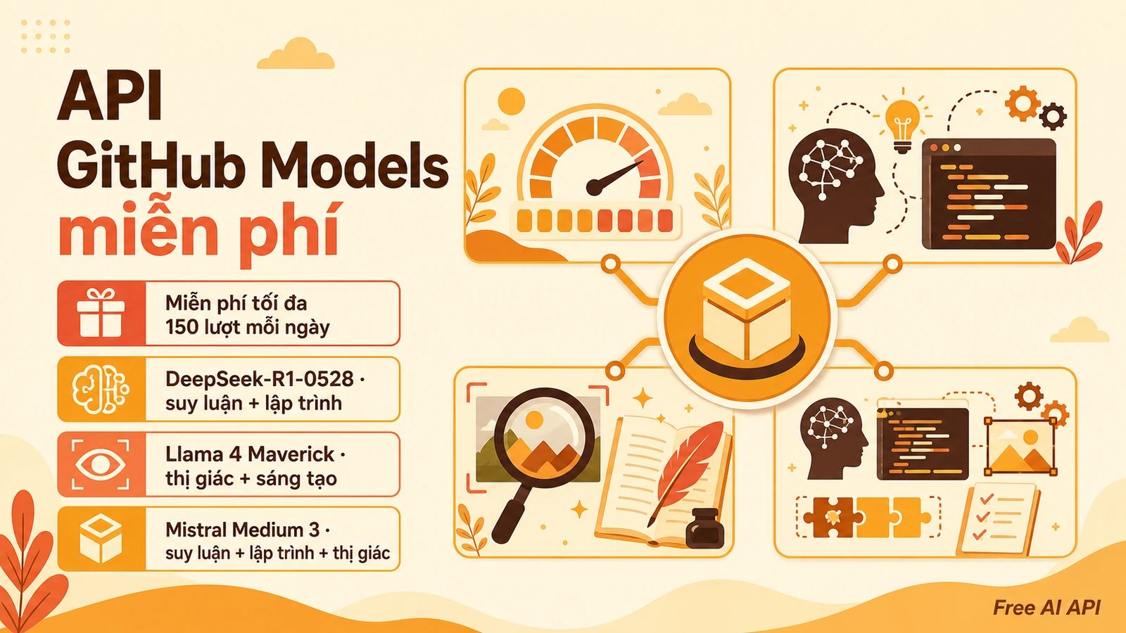Hướng dẫn API Key GitHub Models — Free AI API